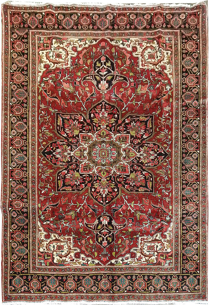 8.2 x 11.6 Authentic Quality Persian Heriz Rug #F-5624