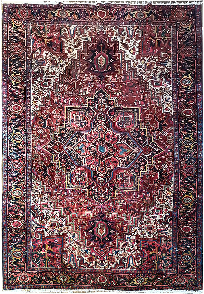 7.9 x 10.8 Persian Heriz Rug -Pre Owned #F-5811