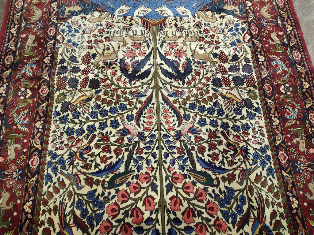 6.9 x 10.4 Persian Bakhtiar Rug TREE OF LIFE #5030