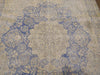 Load image into Gallery viewer, VINTAGE 10' x 13' Persian Kerman Old Worn Carpet Beige Blue #5039