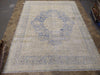 Load image into Gallery viewer, VINTAGE 10' x 13' Persian Kerman Old Worn Carpet Beige Blue #5039