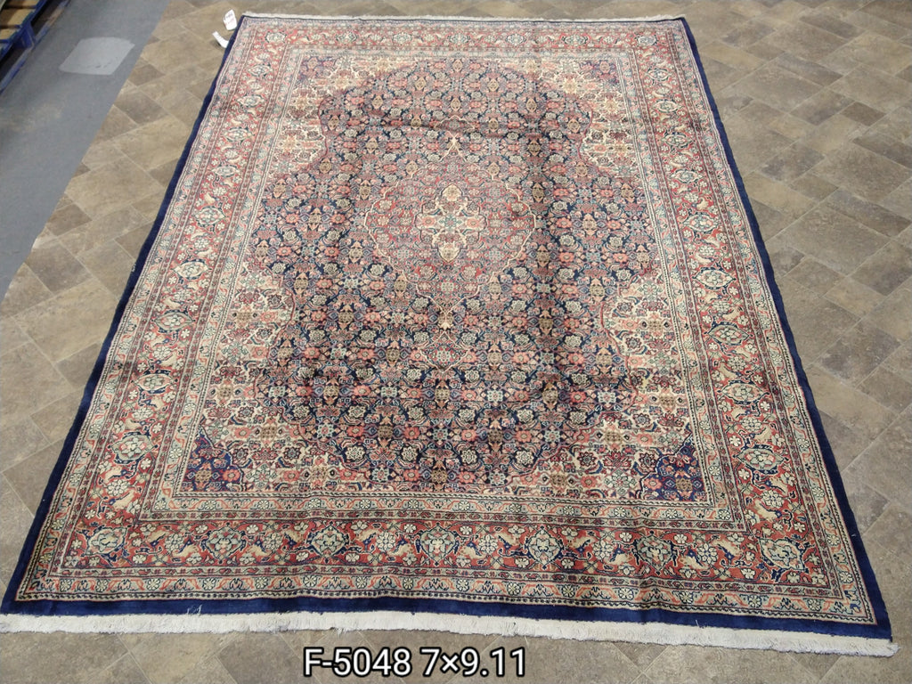 7 x 10 Pre-Owned Persian Tabriz Mahi Wool Rug #5048
