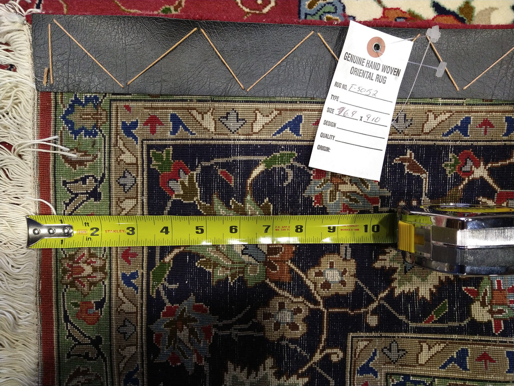 7 x 10 FINER QUALITY Authentic Persian Tabriz Rug Wool and Silk 400 KPSI #5052