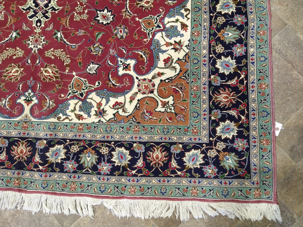 7 x 10 FINER QUALITY Authentic Persian Tabriz Rug Wool and Silk 400 KPSI #5052