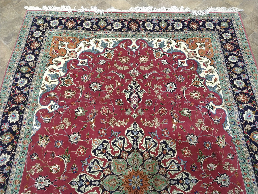 7 x 10 FINER QUALITY Authentic Persian Tabriz Rug Wool and Silk 400 KPSI #5052