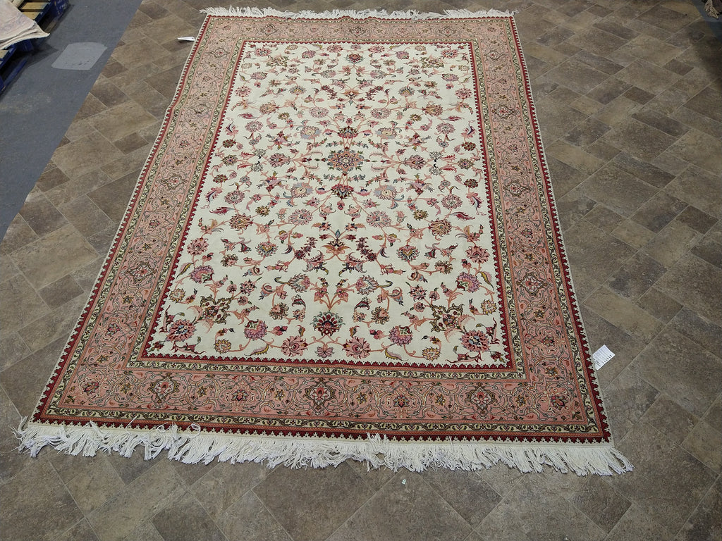 6 x 10 Fancy Rug wool & Silk 400 KPSI #5059