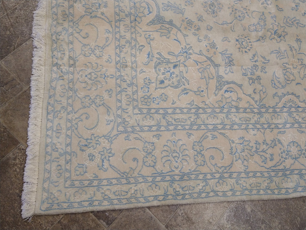 6.6 x 9.6 Persian Tabriz Rug Pale Colors #5061