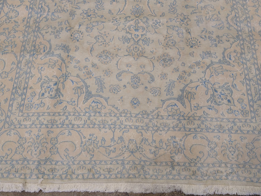 6.6 x 9.6 Persian Tabriz Rug Pale Colors #5061