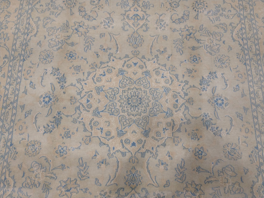 6.6 x 9.6 Persian Tabriz Rug Pale Colors #5061