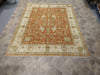 Load image into Gallery viewer, 10 x 8 ANTIQUE CORAL Quality Wool Handmade Rug #5079