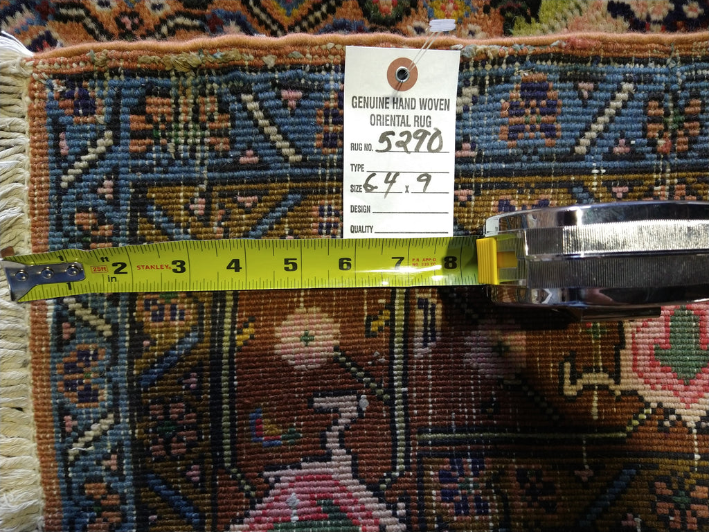6 x 9 Persian Ardabil Rug Mahi Herati #5290