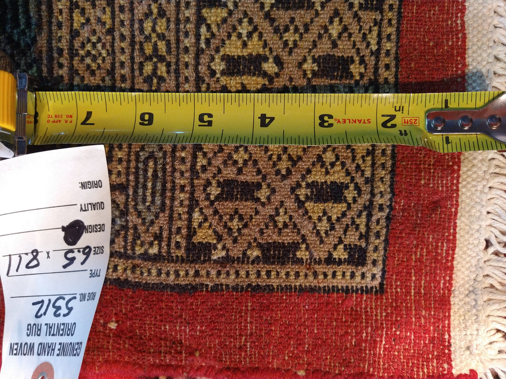 6 x 9 Jaldar Hand-Knotted Pakistan Red Rug#5312