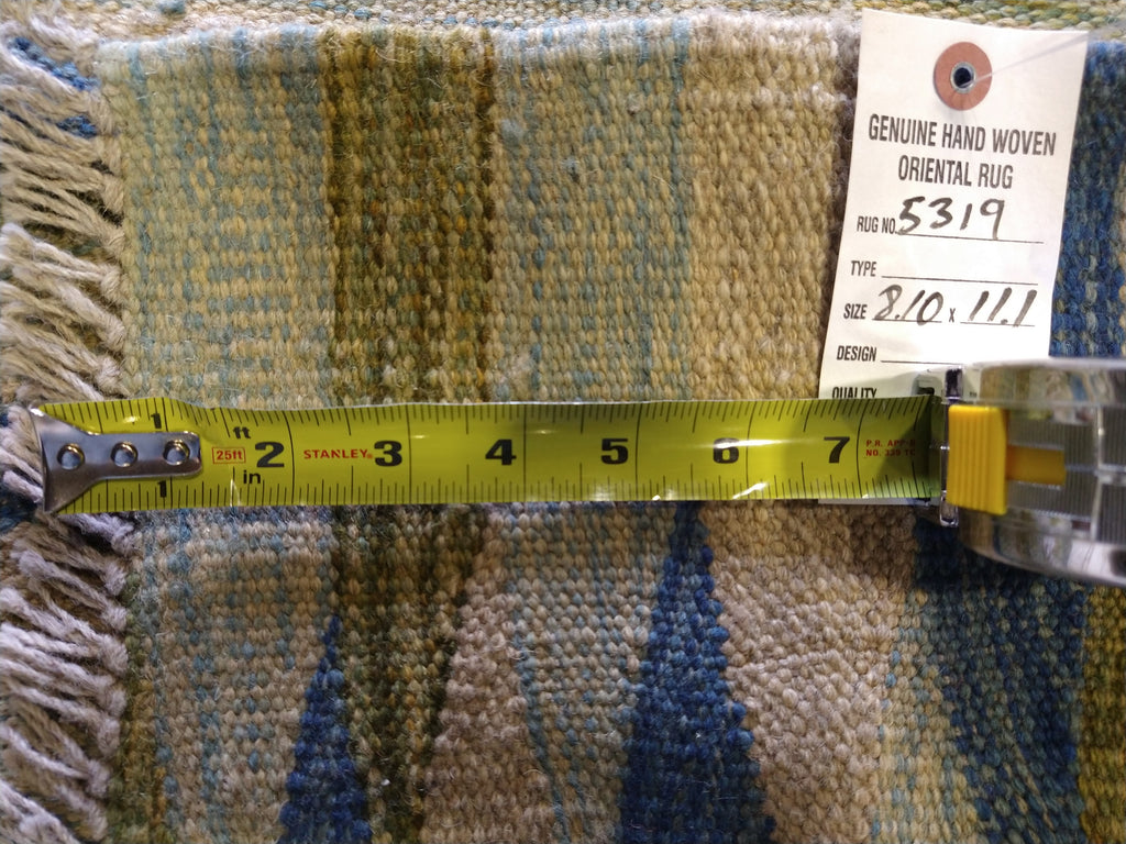 9 x 11 CONTEMPORARY KILIM Flat Weave RUG Hand-knotted #5319