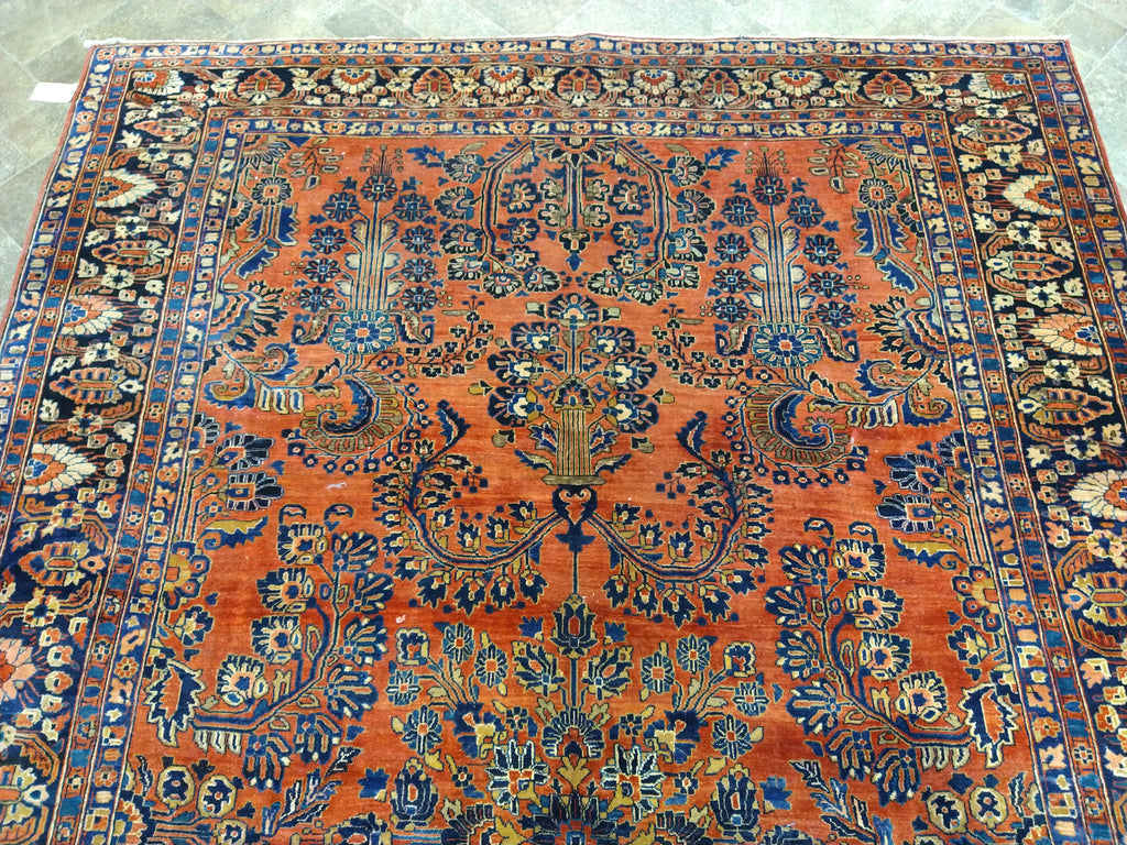 7 x 11 ANTIQUE PERSIAN SAROUK Grandma RUG #5326