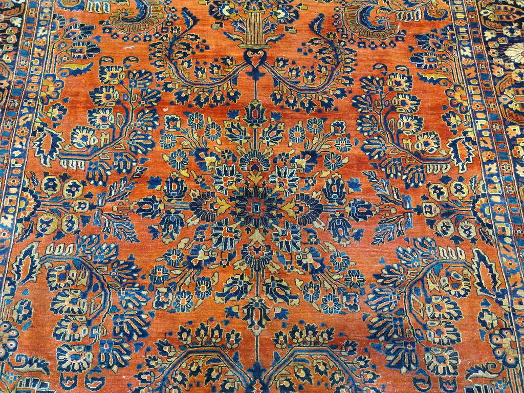 7 x 11 ANTIQUE PERSIAN SAROUK Grandma RUG #5326