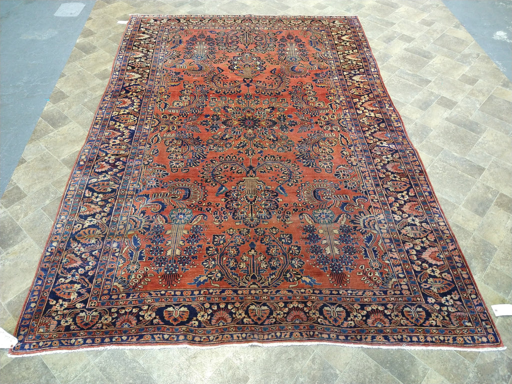 7 x 11 ANTIQUE PERSIAN SAROUK Grandma RUG #5326