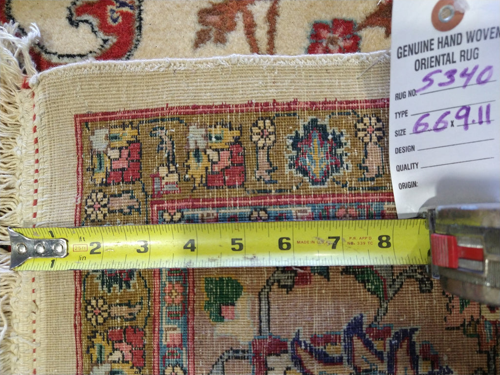 6 x 10 Authentic Quality Persian Tabriz High Quality Rug 400 KPSI Wool and Silk #5340