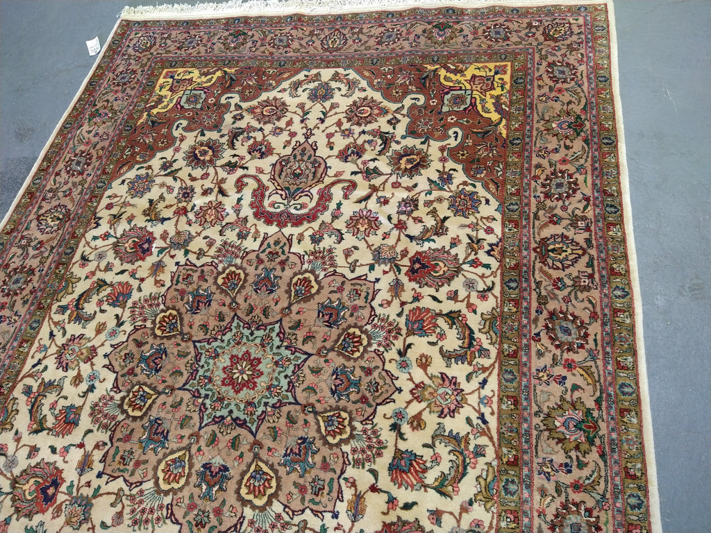 6 x 10 Authentic Quality Persian Tabriz High Quality Rug 400 KPSI Wool and Silk #5340
