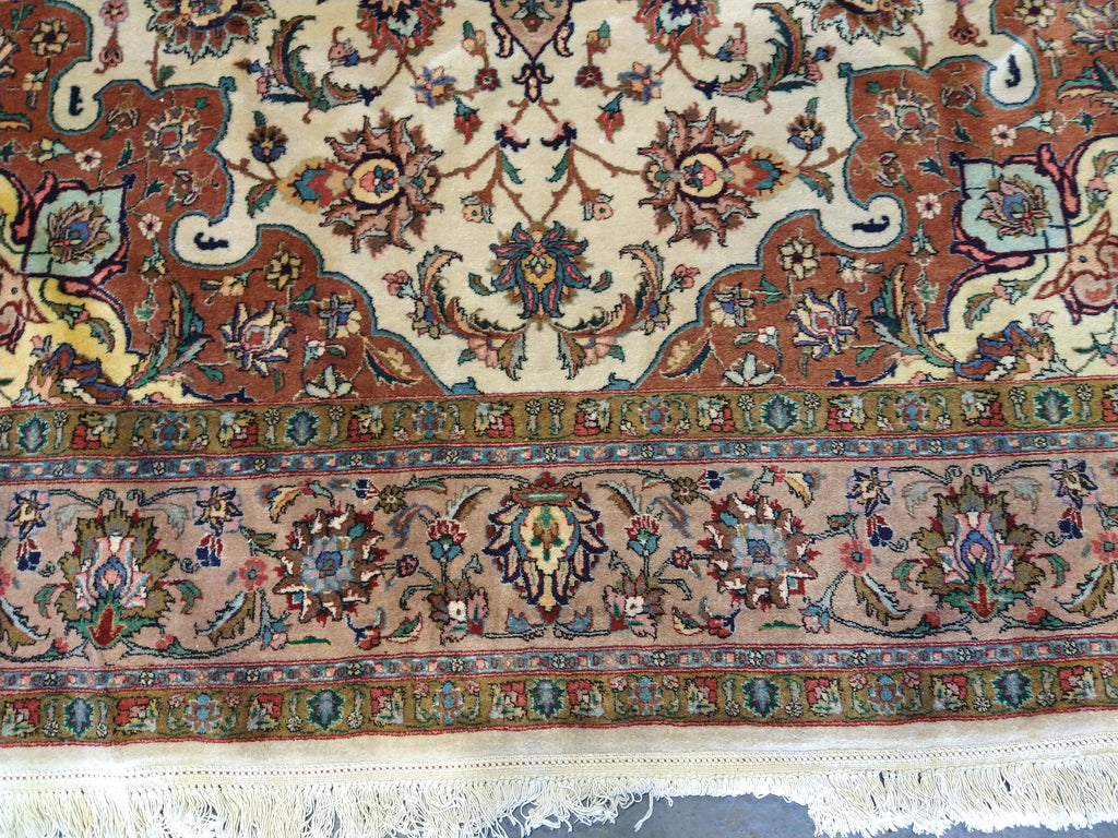 6 x 10 Authentic Quality Persian Tabriz High Quality Rug 400 KPSI Wool and Silk #5340