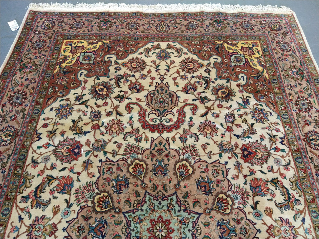 6 x 10 Authentic Quality Persian Tabriz High Quality Rug 400 KPSI Wool and Silk #5340