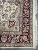 Load image into Gallery viewer, 6 x 9 Wool and Silk Rug IVORY BURGUNDY #5345