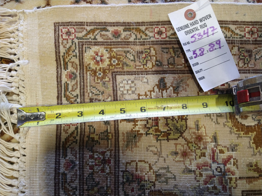 6 x 9 Wool and Silk Fine Rug HAPPY COLORS #5347