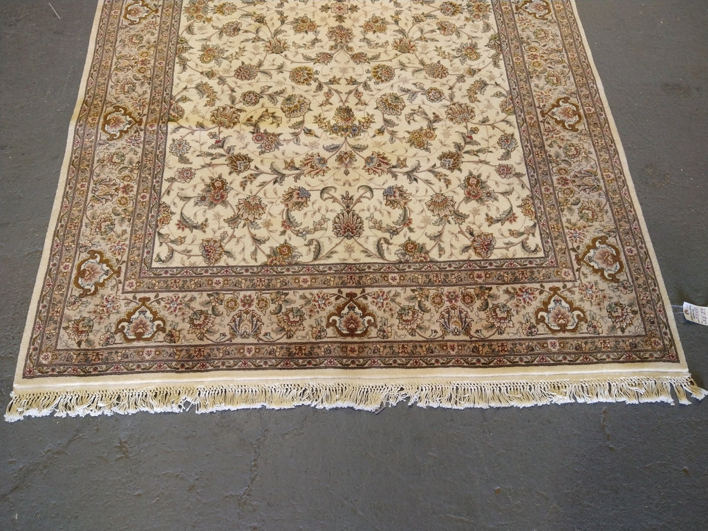 6 x 9 Wool and Silk Fine Rug HAPPY COLORS #5347