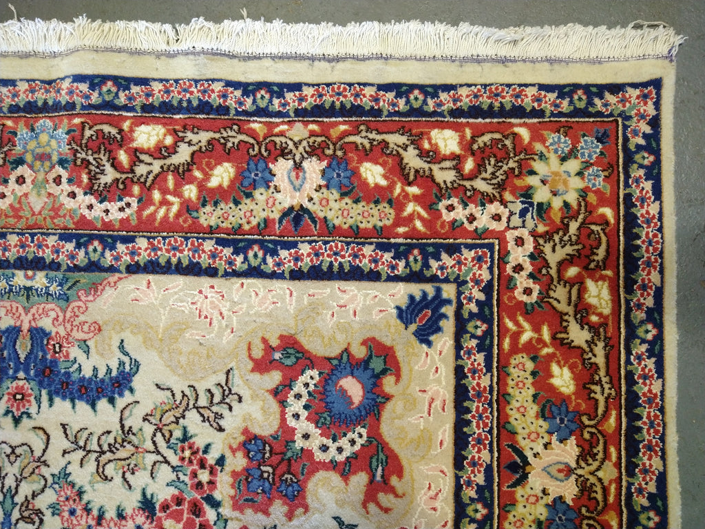 5 x 8 Fine Persian Tabriz Rug Wool Silk #5348
