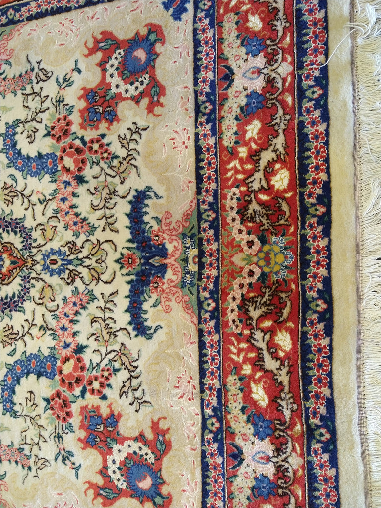 5 x 8 Fine Persian Tabriz Rug Wool Silk #5348