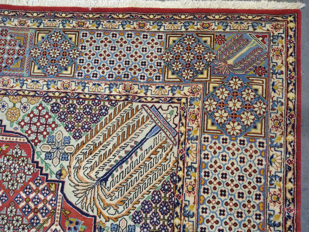 7 x 10 Fine Weave Persian Tabriz Rug CORAL 400 KPSI #5349