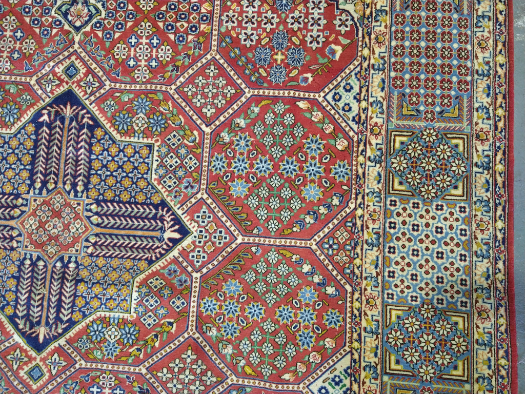 7 x 10 Fine Weave Persian Tabriz Rug CORAL 400 KPSI #5349