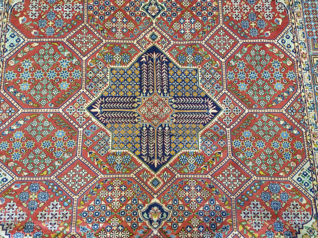 7 x 10 Fine Weave Persian Tabriz Rug CORAL 400 KPSI #5349