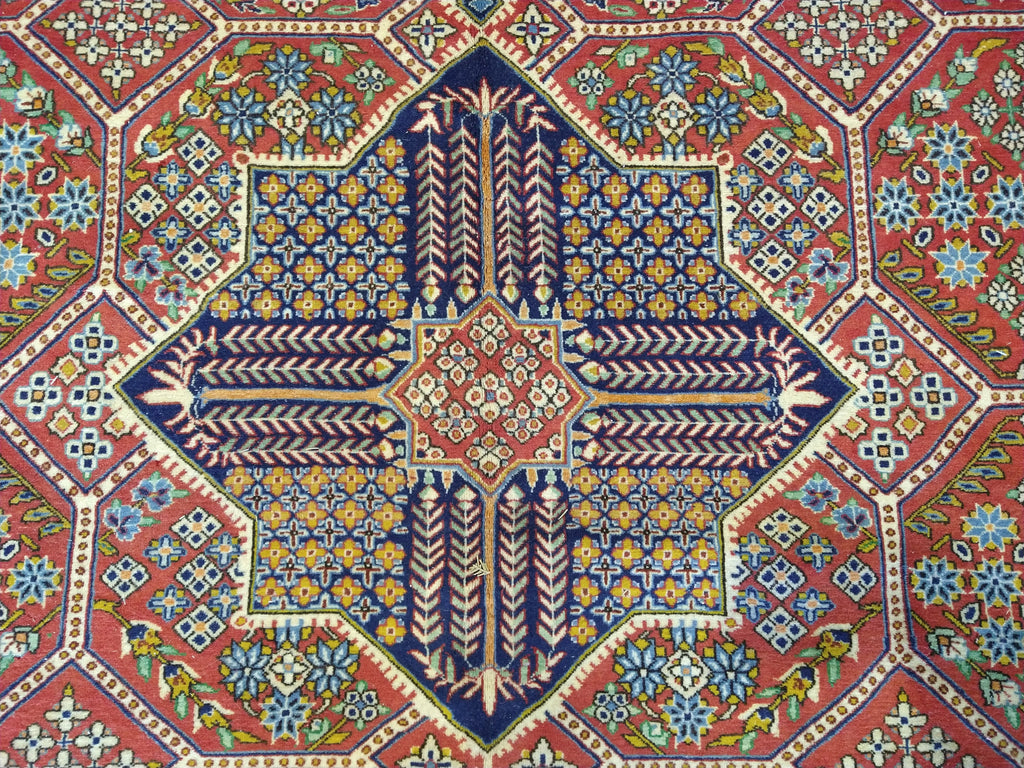 7 x 10 Fine Weave Persian Tabriz Rug CORAL 400 KPSI #5349