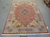 Load image into Gallery viewer, 7 x 10 Fine Weave Persian Tabriz Rug CORAL 400 KPSI #5349
