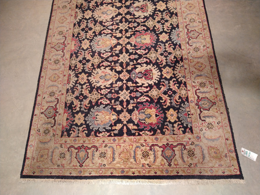 5.6 x 8.7 Black Chobi Rug Hand-knotted #5365
