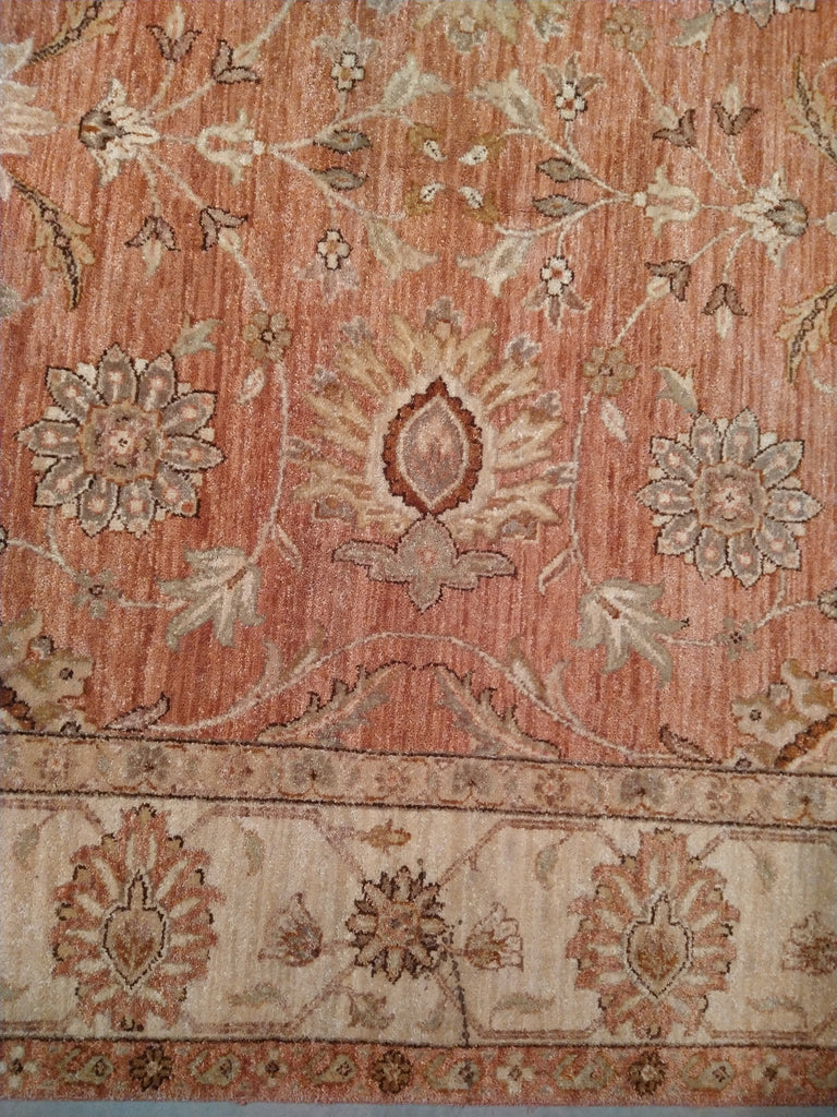 5 x 9 Oushak Chobi Zigler Rug Warm soft CORAL #5367