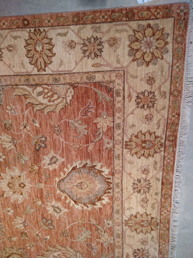 5 x 9 Oushak Chobi Zigler Rug Warm soft CORAL #5367