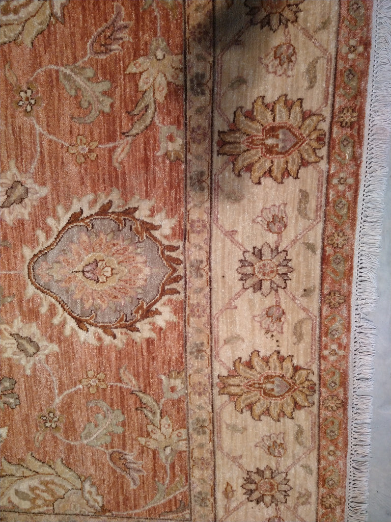 5 x 9 Oushak Chobi Zigler Rug Warm soft CORAL #5367