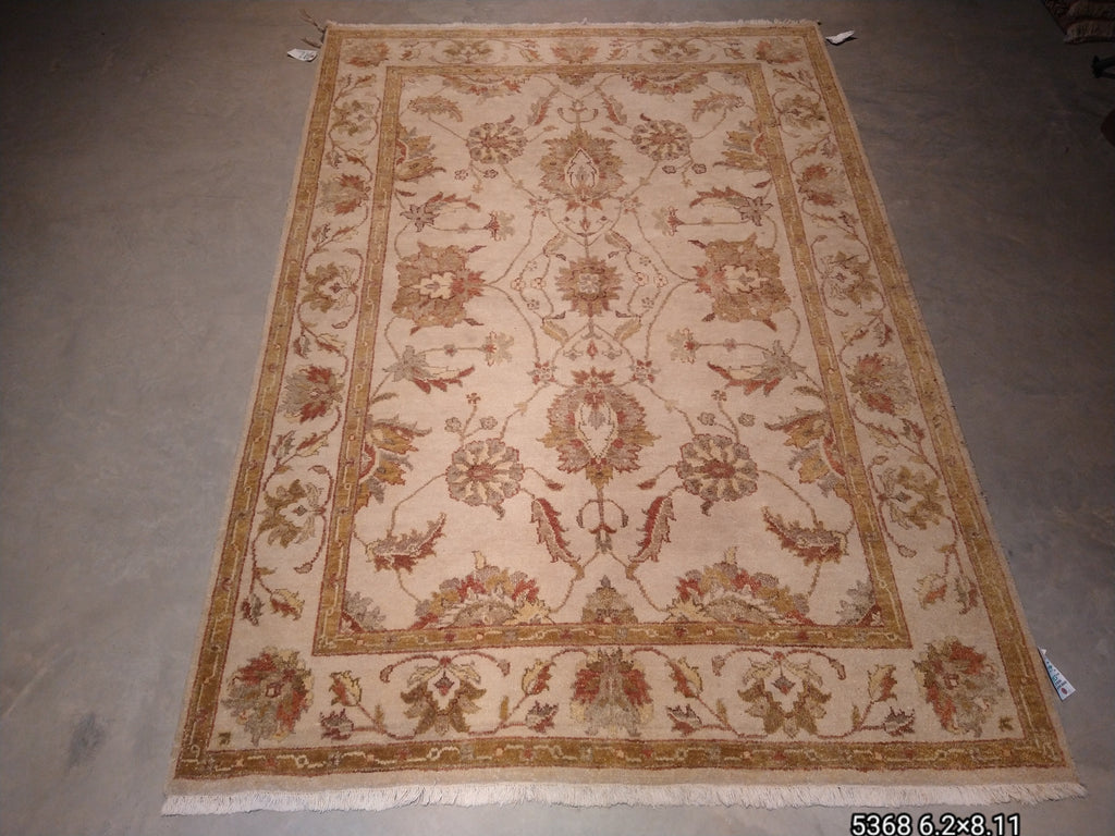 6 x 9 NEW OUSHAK RUG EARTH TONE #5368