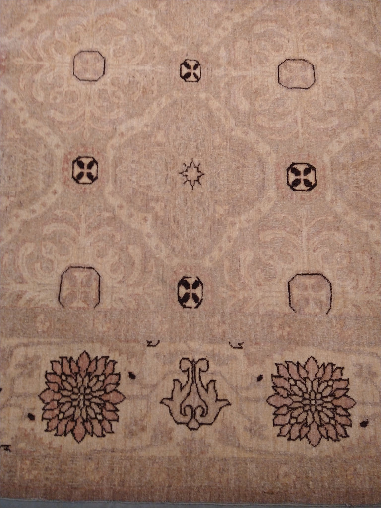 6 x 9 New Handmade rug Transitional Neutral Decorative #5370