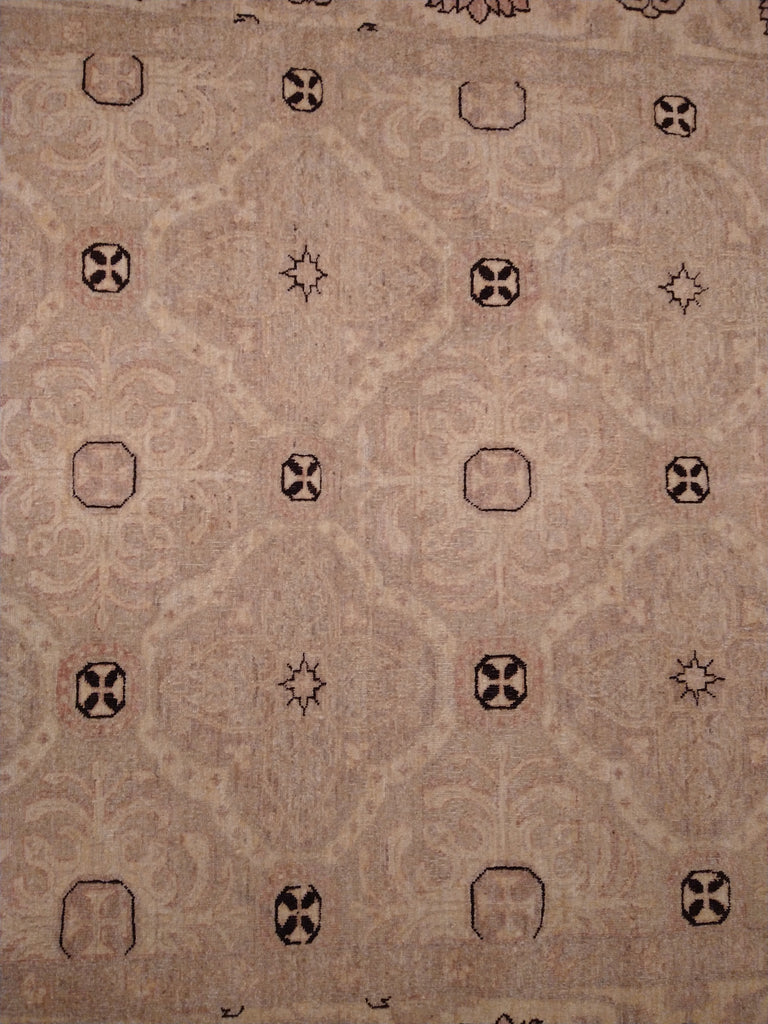 6 x 9 New Handmade rug Transitional Neutral Decorative #5370