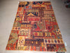 Load image into Gallery viewer, 7 x 11 Patch work Rug Natural Wool Multi colors #5372