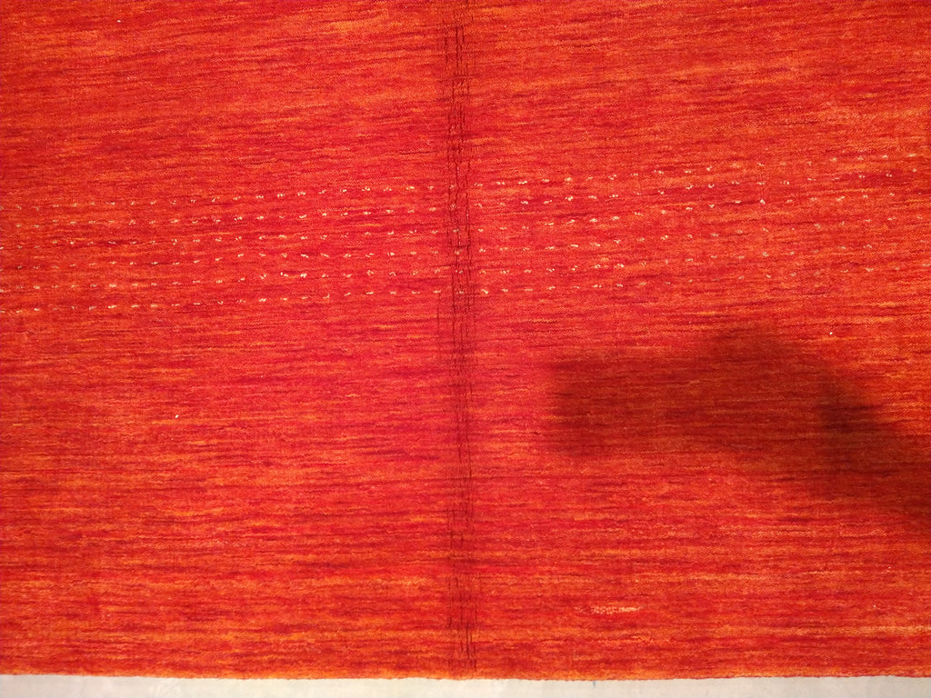 9.1 x 12.1 SALE Contemporary Red Handmade Wool Rug F-5373