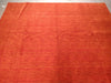 Load image into Gallery viewer, 9.3 x 12.2 CONTEMPORARY HANDMADE SOFT WOOL RUG SOLID CORAL RED F-5380