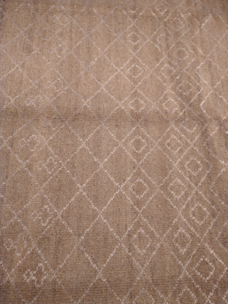 8.3 x 11.7 Modern Caramel Beige Handmade Rug 29179