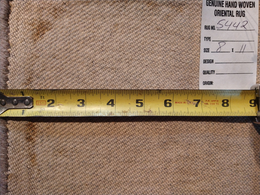 8 x 11 Khaki Color Contemporary Handtuftted Contemporary Rug #5442