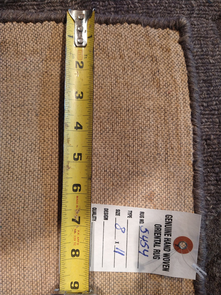 8 x 11 Modern Khaki Brown Rug- Neutral Contemporary Carpet #5454