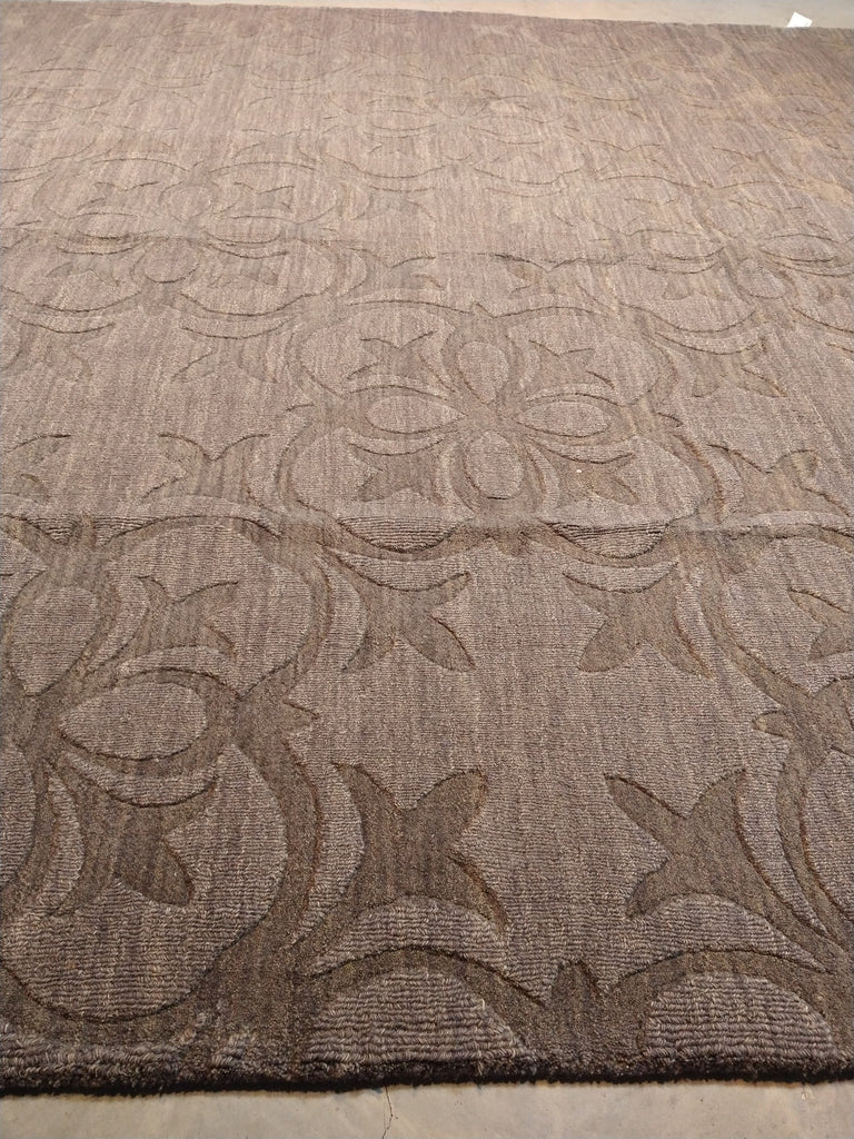 8 x 11 Modern Khaki Brown Rug- Neutral Contemporary Carpet #5454