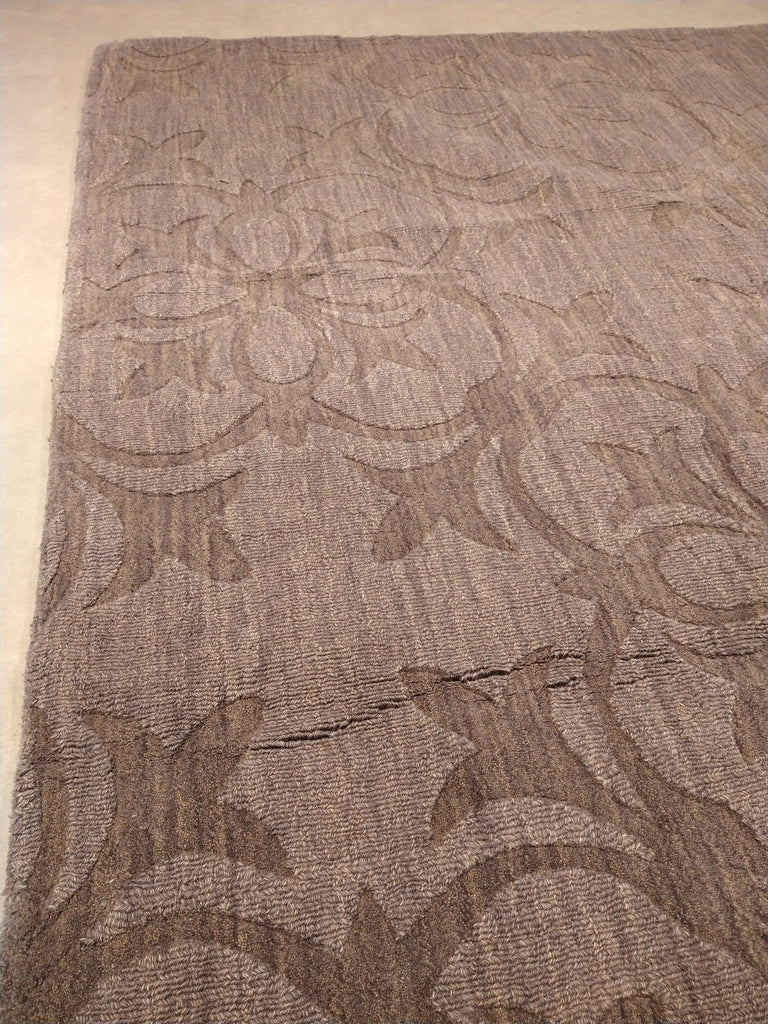 8 x 11 Modern Khaki Brown Rug- Neutral Contemporary Carpet #5454