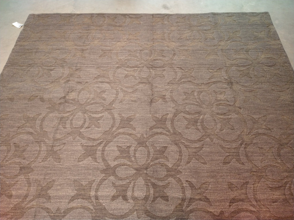 8 x 11 Modern Khaki Brown Rug- Neutral Contemporary Carpet #5454